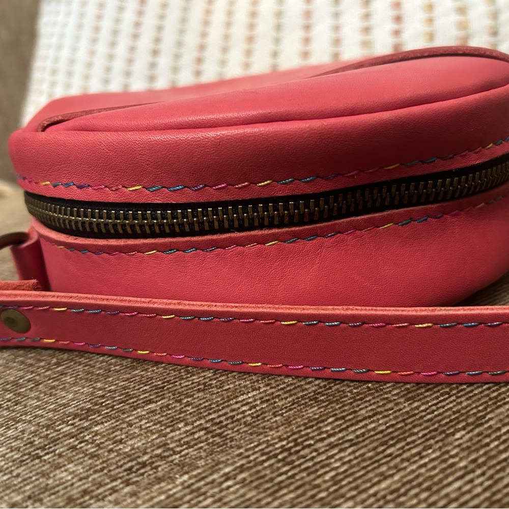 Portland Leather Small Circle Crossbody Bag